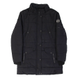 DIESEL Womens Puffer Coat Black Nylon S Discount