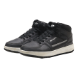 CHAMPION High Top Trainers Black Leather Mens UK 8.5 For Cheap