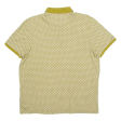 TED BAKER Mens Polo Shirt Gold Geometric L Online Hot Sale