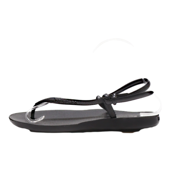 HAVAIANAS Strappy Sandals Black Synthetic Womens UK 4.5 For Cheap