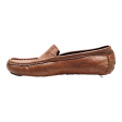 HERMES Loafer Shoes Brown Leather Womens UK 6 on Sale