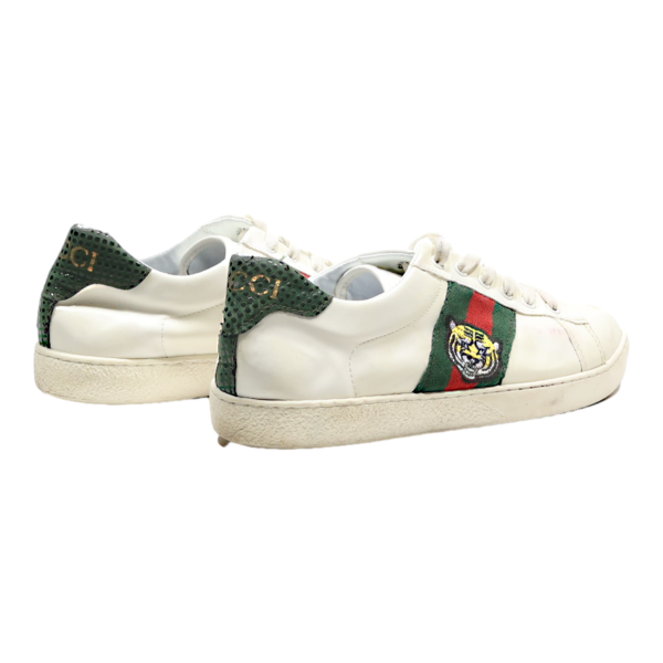 GUCCI Sneaker Trainers White Leather Womens UK 7 Fashion