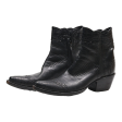 Ankle Boots Black Leather Womens UK 5 For Sale