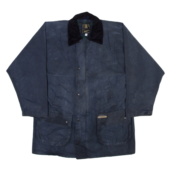 DICKIES Mens Wax Jacket Blue L Discount