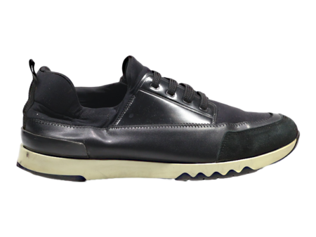 HERMES Sneaker Trainers Black Synthetic Mens UK 9.5 Online Sale