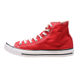 CONVERSE Chuck Taylor All Star High Top Trainers Red Canvas Mens UK 10 Online Hot Sale