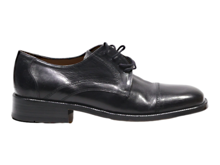 DA MARSIL Derby Shoes Black Leather Mens UK 7 on Sale