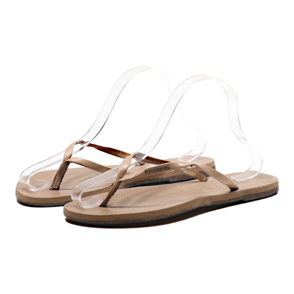 HAVAIANAS Flip Flop Sandals Beige Synthetic Womens UK 6.5 on Sale