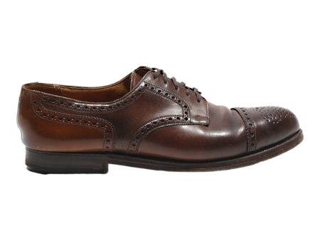 Brogue Shoes Brown Leather Mens UK 11.5 For Cheap