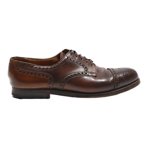 Brogue Shoes Brown Leather Mens UK 11.5 For Cheap