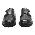 HUGO BOSS Monk Shoes Black Leather Mens UK 8 Sale