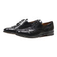 JOHN LAKES Brogue Shoes Black Leather Mens UK 8 Sale