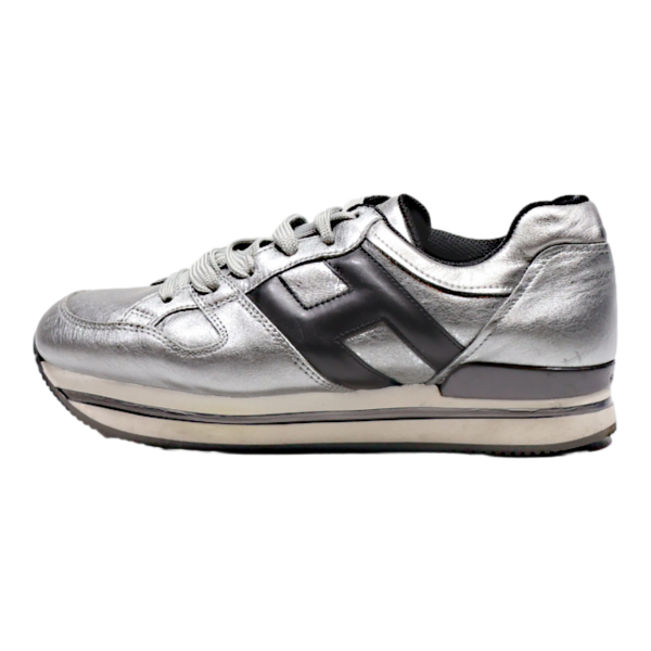 HOGAN Sneaker Trainers Grey Leather Womens UK 4.5 For Discount