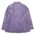 CENTIGRADE Womens Jacket Purple Leather L Online now