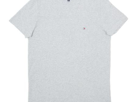 TOMMY HILFIGER Mens T-Shirt Grey M Online Sale