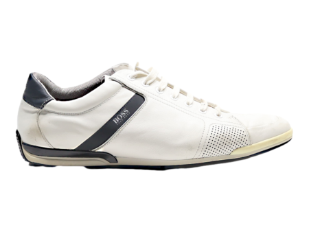 HUGO BOSS Sneaker Trainers White Leather Mens UK 11 Fashion