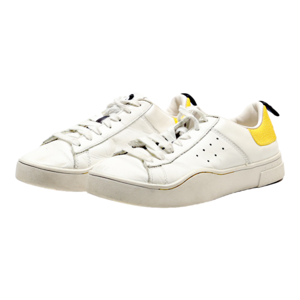 DIESEL Sneaker Trainers White Leather Womens UK 5.5 Sale