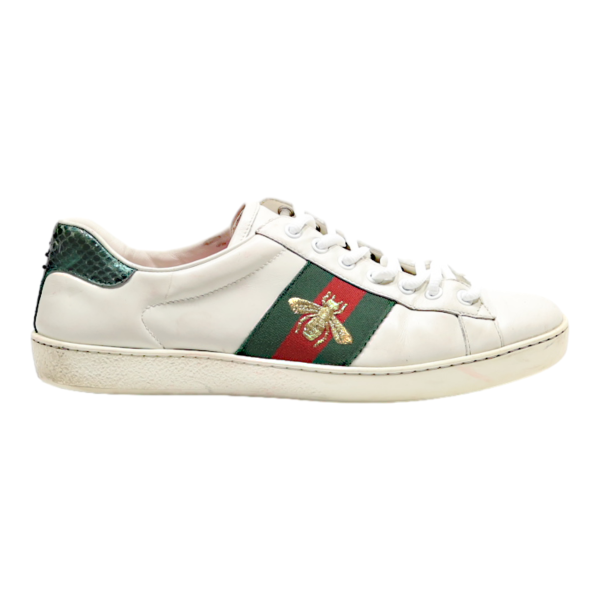 GUCCI Sneaker Trainers White Leather Mens UK 7 Online now