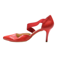 BATA D‚ÄôOrsay Heels Red Leather Womens UK 6 Supply