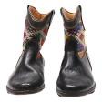 Cowboy Boots Black Leather Womens UK 5 Online now