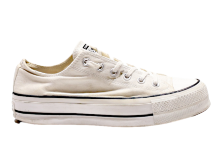 CONVERSE Chuck Taylor All Star 2018 Platform Trainers White Canvas Womens UK 7.5 Supply