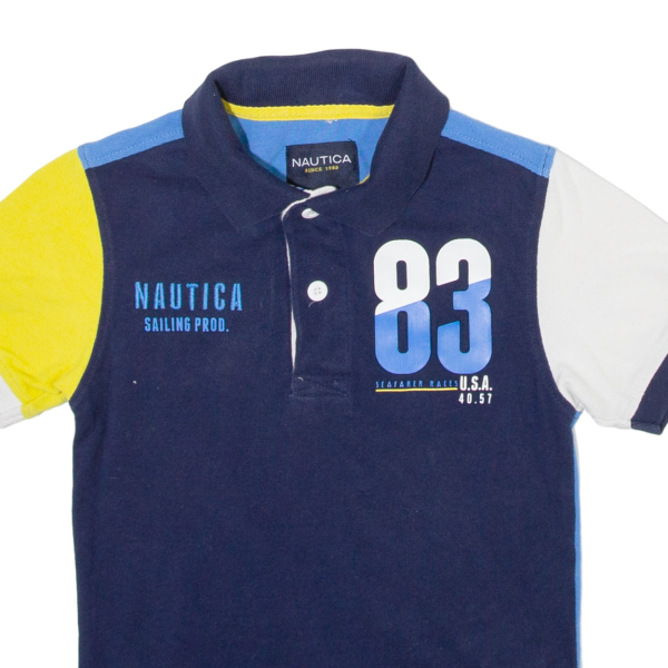 NAUTICA Boys Polo Shirt Blue L Online Hot Sale