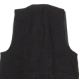 Mens Waistcoat Black Knit 90s Crazy Pattern L Online Sale