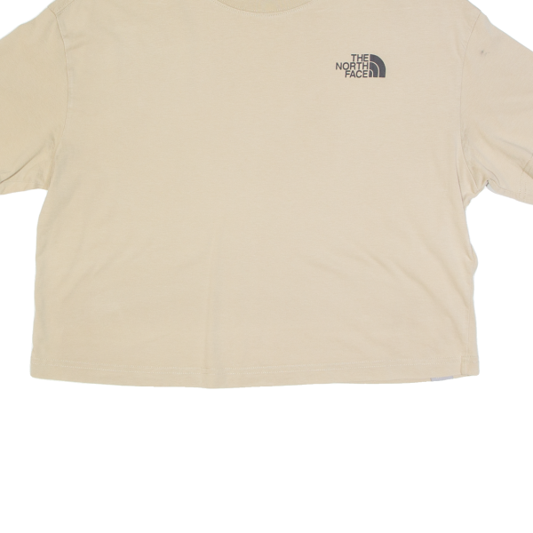 THE NORTH FACE Cropped Womens T-Shirt Brown S Sale