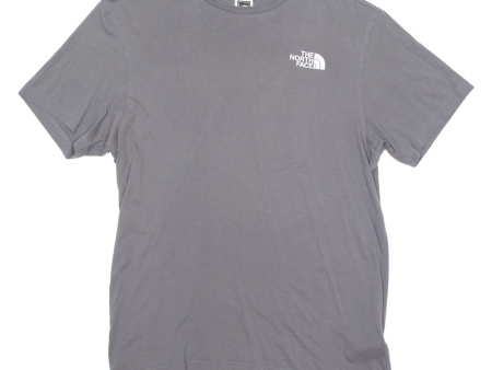 THE NORTH FACE Mens T-Shirt Grey Crew Neck M Cheap