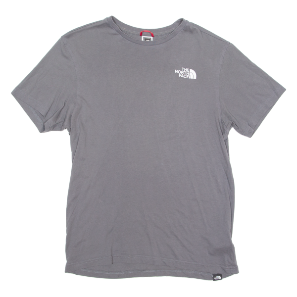 THE NORTH FACE Mens T-Shirt Grey Crew Neck M Cheap