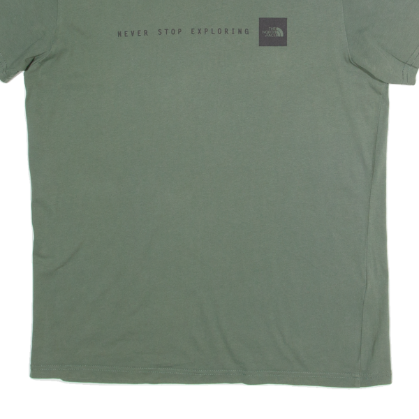 THE NORTH FACE Mens T-Shirt Green M For Cheap