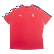 PUMA Ferrari Mens T-Shirt Red L Online Hot Sale