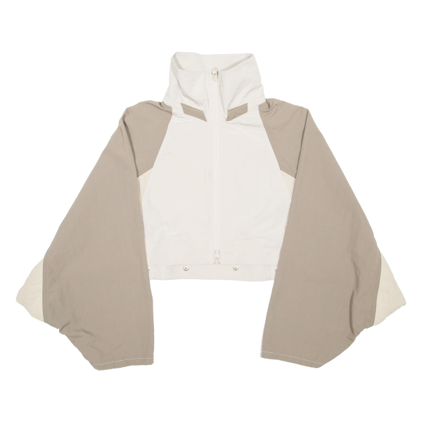 ZARA Cropped Womens Jacket Beige Colourblock L Online