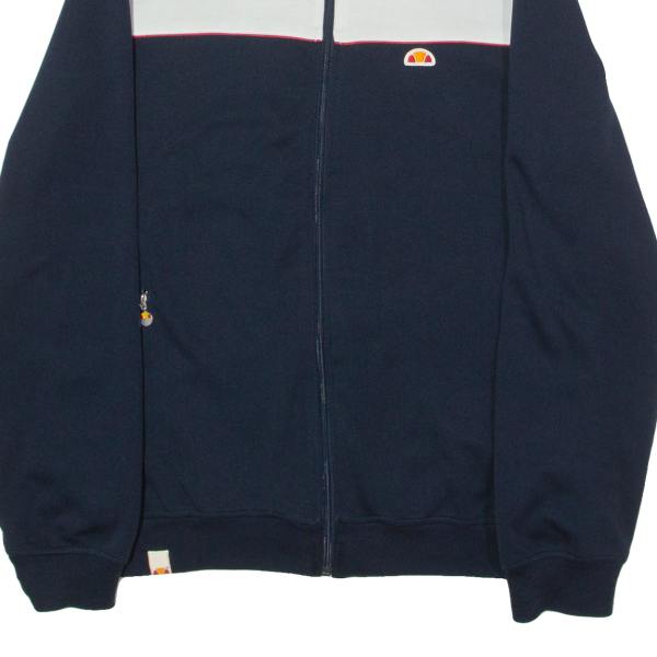 ELLESSE Mens Track Jacket Blue Colourblock L Online now