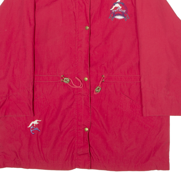 NEW FAST Yacht Club Marine Wear Womens Coat Red 90s Hooded XL Fashion