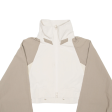 ZARA Cropped Womens Jacket Beige Colourblock L Online