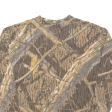 SHADOW BRANCH Woodland Camo Mens T-Shirt Brown Long Sleeve XL Online now