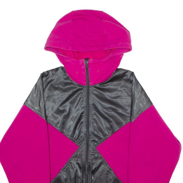 NIKE Womens Track Jacket Pink Hooded Colourblock M Discount