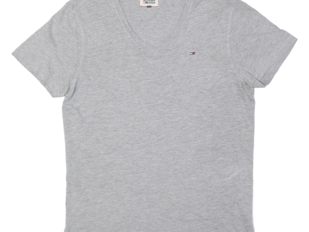 TOMMY HILFIGER Womens T-Shirt Grey M Hot on Sale