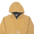 CARHARTT Boys Jacket Brown Hooded 11Y For Cheap