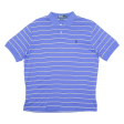 POLO RALPH LAUREN Mens Polo Shirt Blue Striped L For Sale