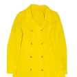 COURTELLE Womens Blazer Coat Yellow 80s UK 12 Hot on Sale