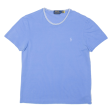 POLO RALPH LAUREN Custom Slim Fit Womens T-Shirt Blue M Online Hot Sale