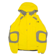 THE NORTH FACE Mens Ski Coat Yellow Nylon Hooded Colourblock XL Cheap