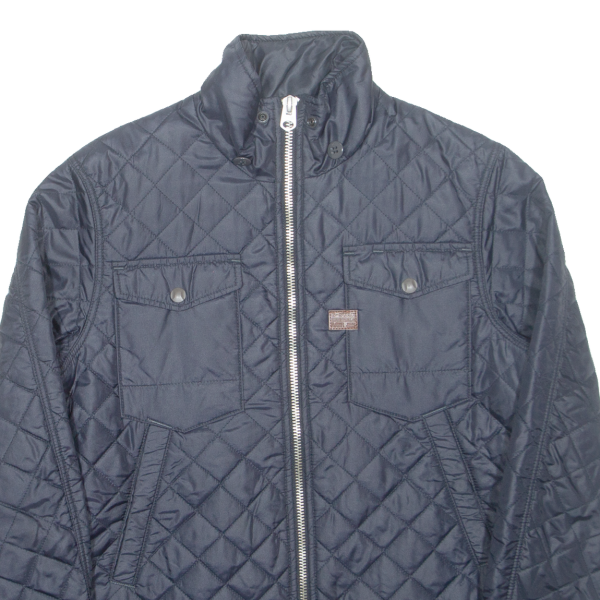 G-STAR RAW Mens Quilted Jacket Blue Nylon M For Sale