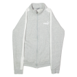 PUMA Womens Track Jacket Grey Jersey M Online Hot Sale