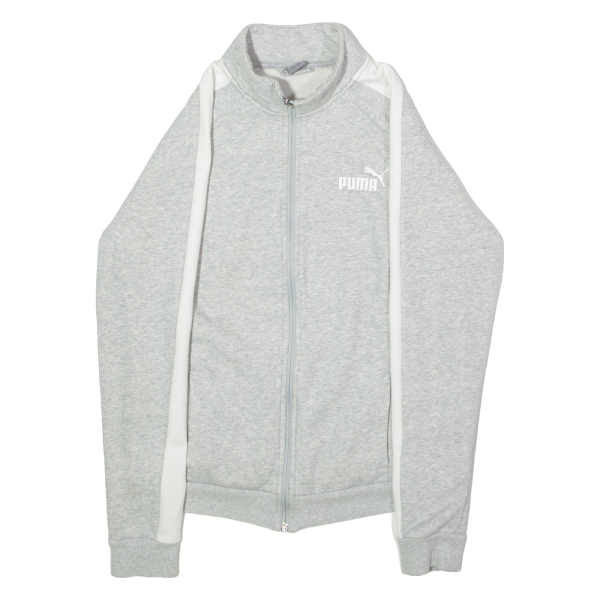 PUMA Womens Track Jacket Grey Jersey M Online Hot Sale