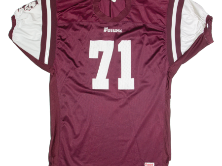 RISSLER Warrior Mens Jersey Maroon USA V-Neck Nylon 2XL on Sale