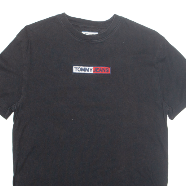 TOMMY HILFIGER Mens T-Shirt Black S For Sale