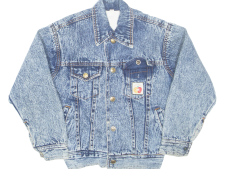 JINPING Acid Wash Girls Denim Jacket Blue 7Y Online Sale